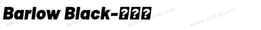 Barlow Black字体转换